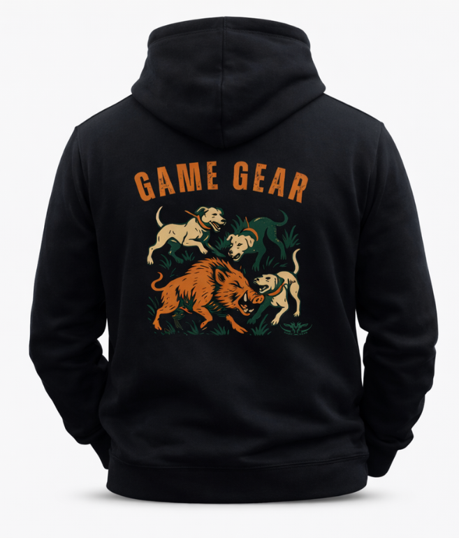 Three on One Printed Hoodie