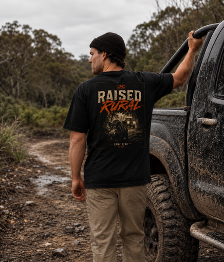 Raised Rural Boar Printed Tee