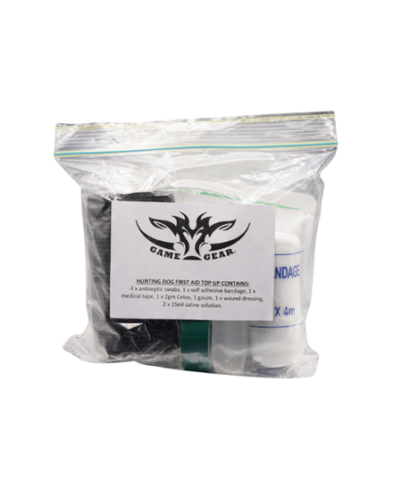 First Aid Top Up Kit pig dog gear - front view by Game Gear NZ